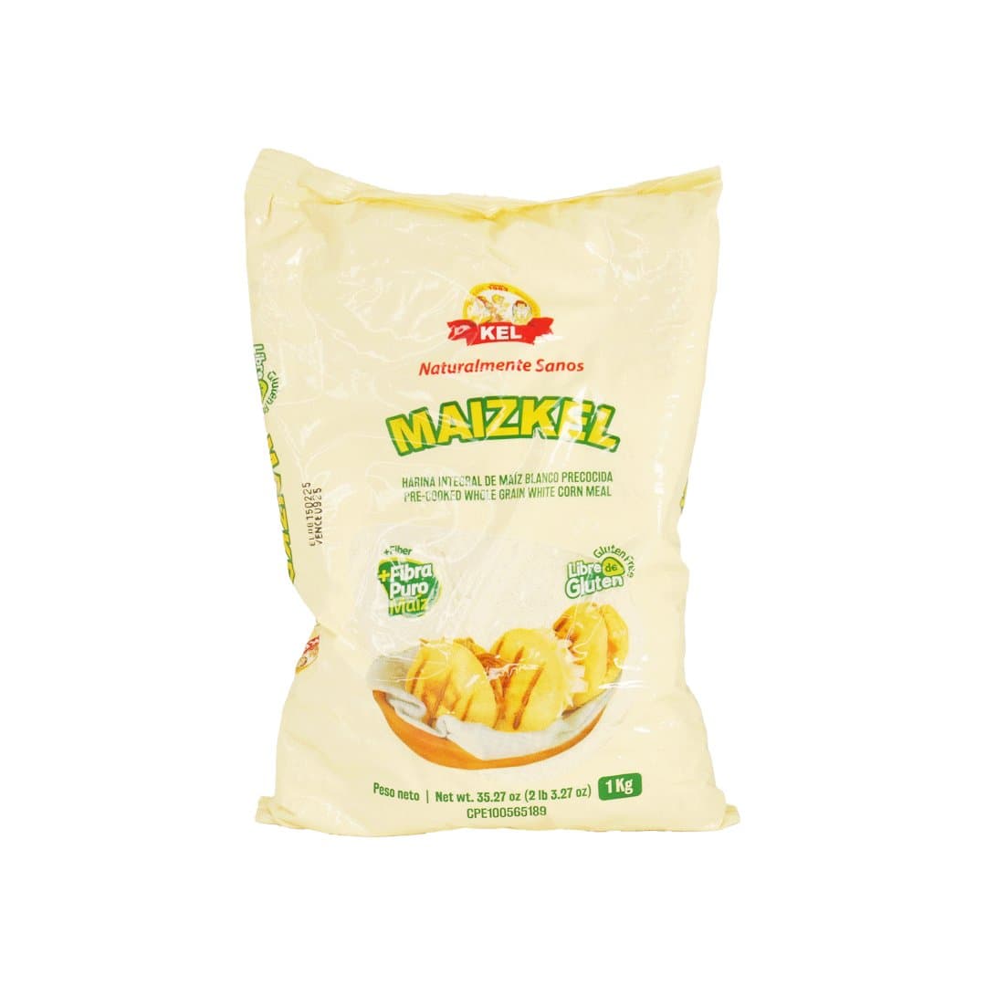 HARINA INTEGRAL DE MAIZ BLANCO KEL 1KG foto