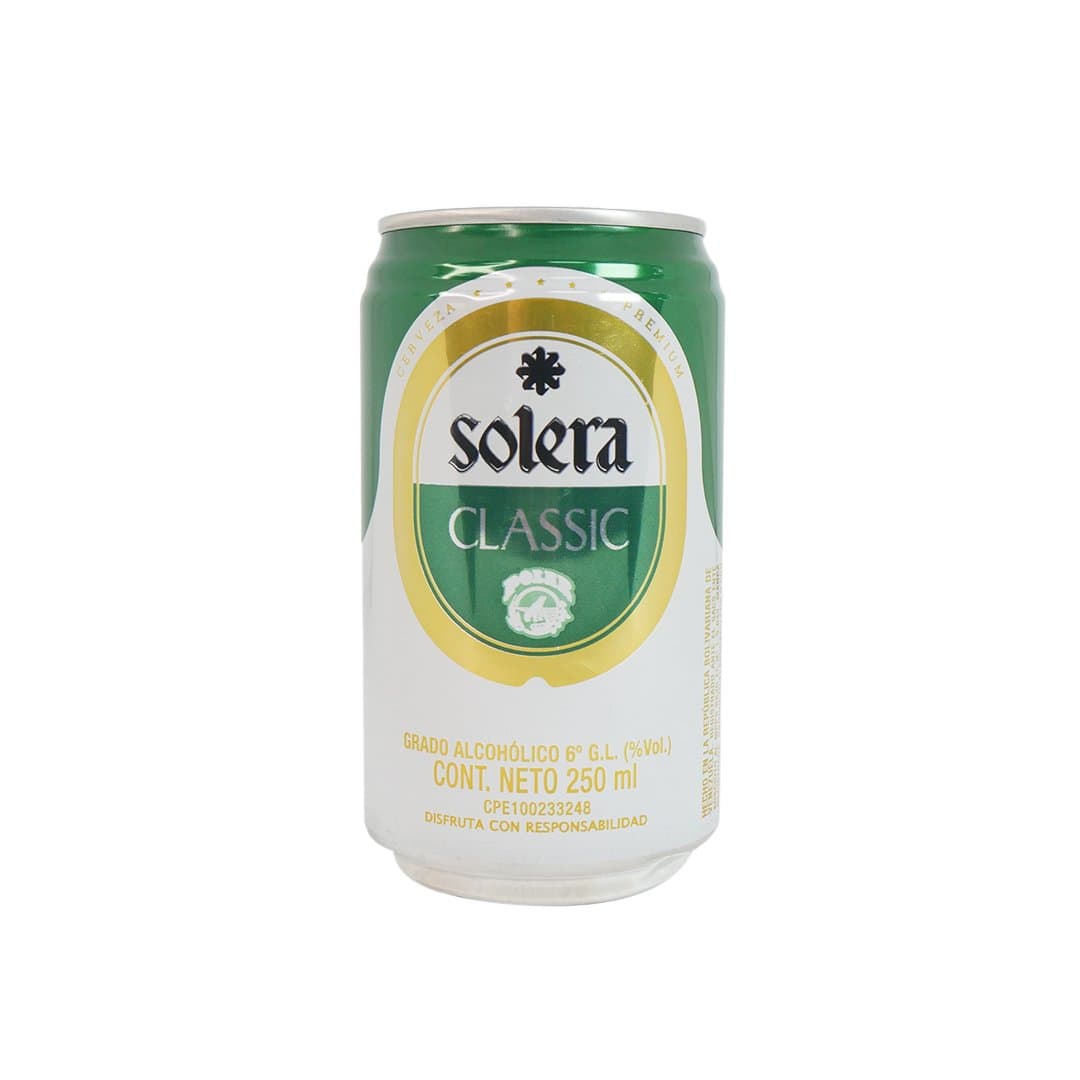 CERVEZA DE LATA CLASSIC SOLERA 250ML foto