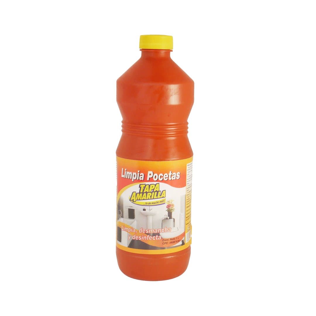 LIMPIA POCETAS TAPA AMARILLA 1LT foto